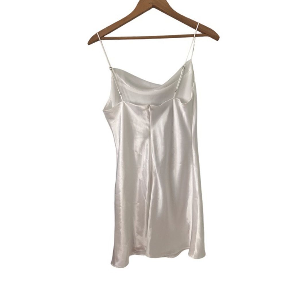 Hemline Frida Slip Dress in White satin nwt small - Picture 3 of 5